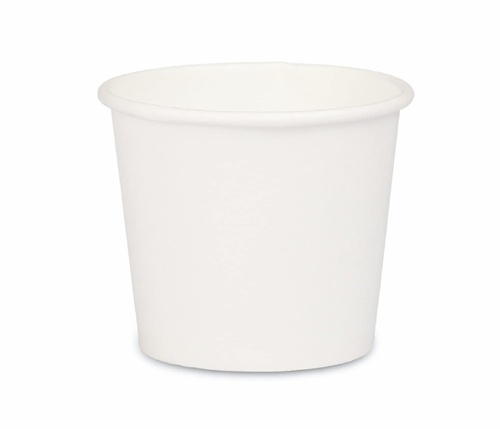 110ml Bio Compostable White Paper Cup - Paper Material, Lightweight Design , Eco-friendly, Oil And Cut Resistant, Suitable For Hot & Cold Beverages