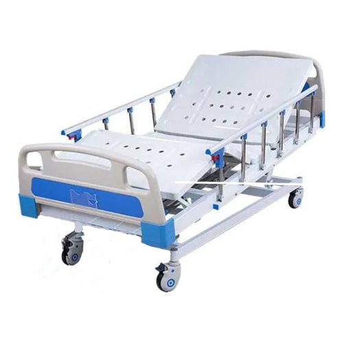Metal Electric Icu Bed 5 Function With Aluminium Side Railing
