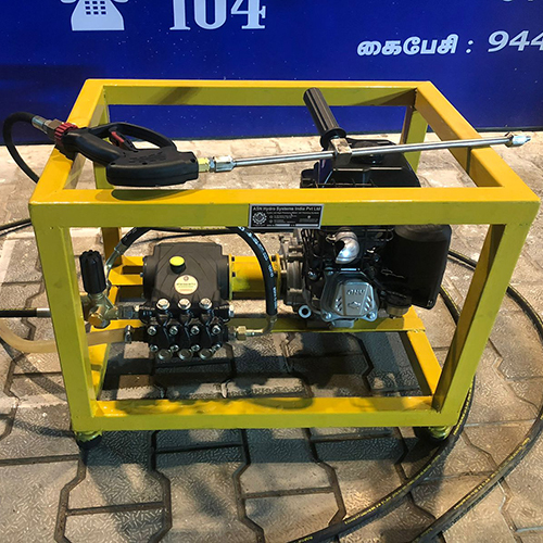 High Pressure Water Jet Cleaning System - Durable Metal, Various Sizes Available | New Electric-Powered, Heavy-Duty Industrial Usage