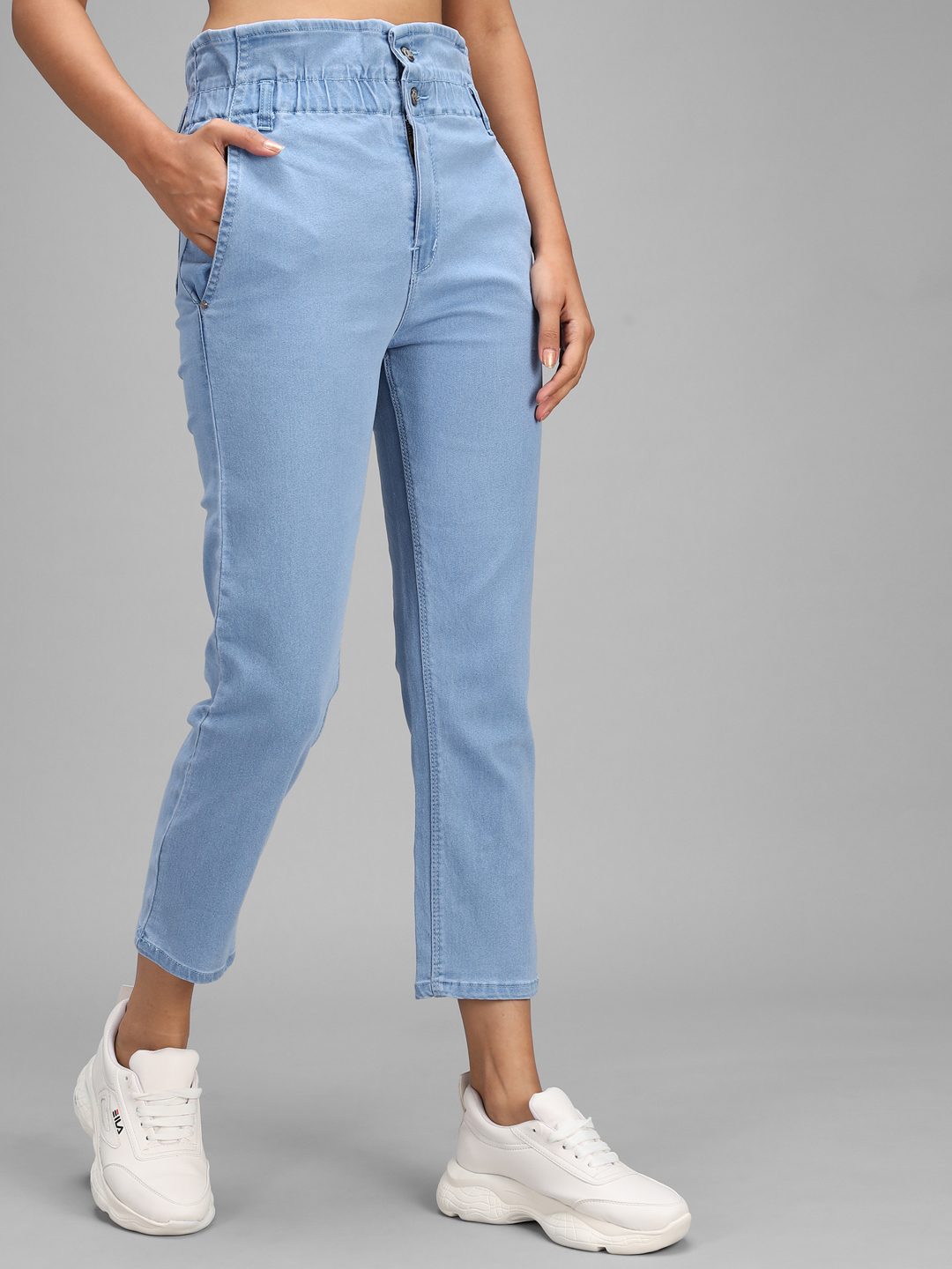 M Moddy 525ice Boyfriend Fit Stretchable Ankle-length Women Jeans