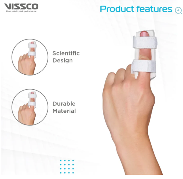 White New Swan Finger Splint Universal Vissco P.c.no: 0622
