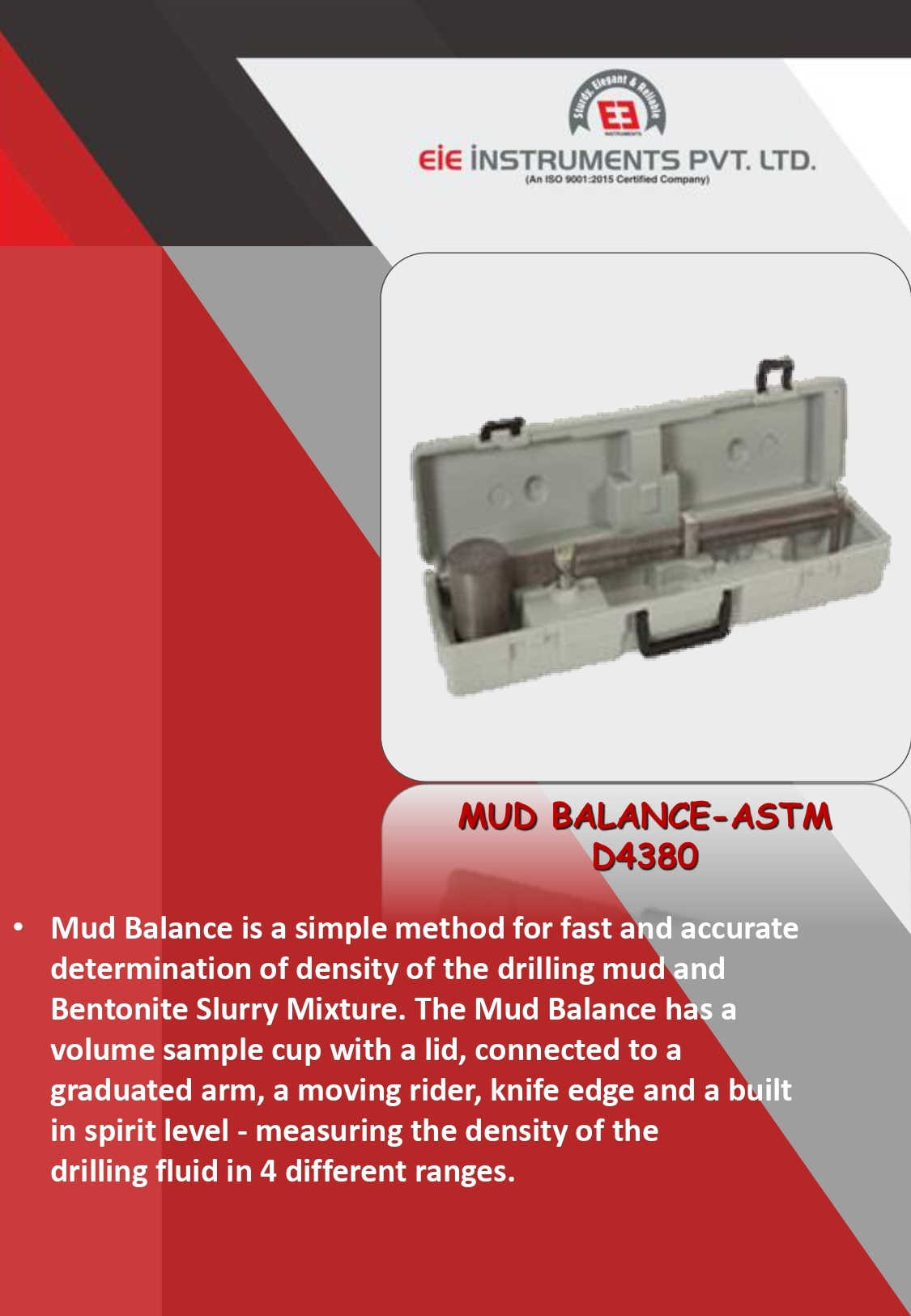 Drilling Fluid Testing Equipment - Durable Stainless Steel | Enhanced Accuracy, Efficient Performance, Versatile Applications