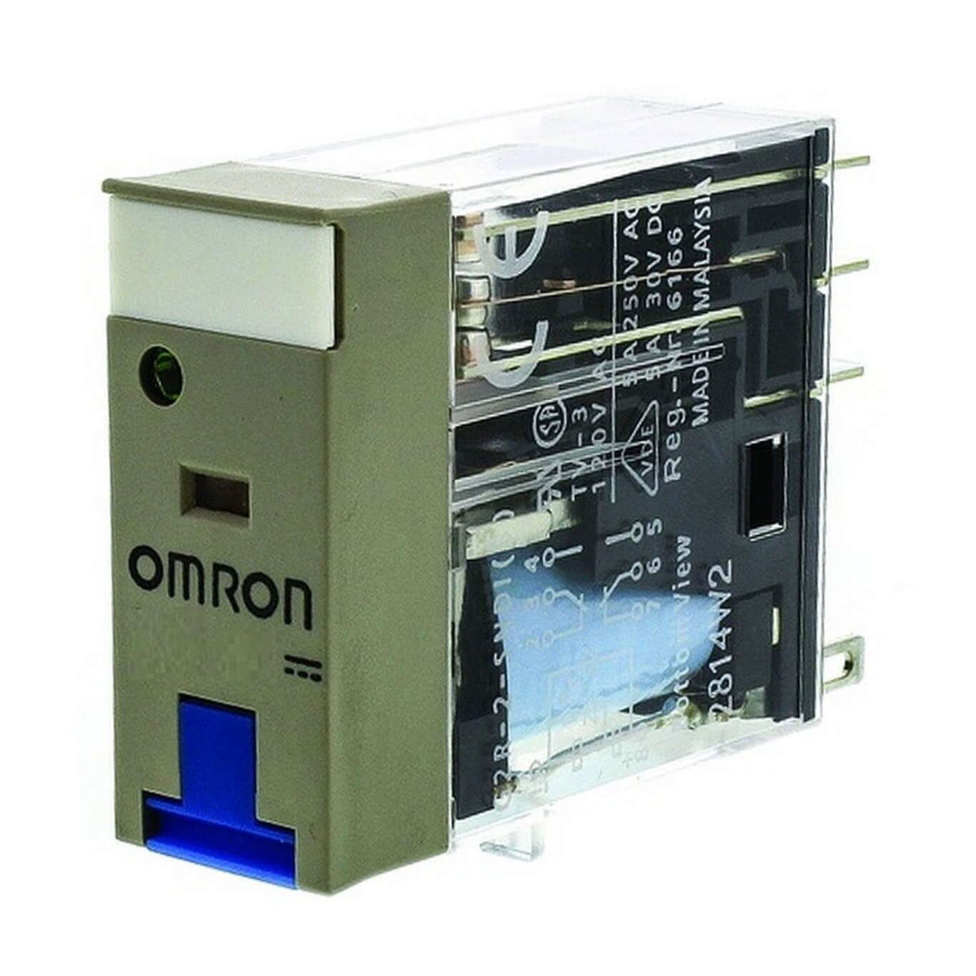 Omron G2r-2-snd Dc24(s) Relay - 8-pin Miniature Dpdt, 24 Vdc, Transparent Housing | High Power Sealed Protection, Led Indicator, Pcb Terminal, 1 Year Warranty
