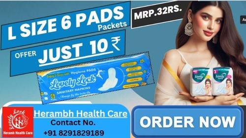 Ladies Sanitary Napkin - Customized Size 240 mm L | High Quality Materials for Comfort and Protection, Ideal for All Ages