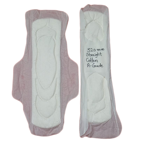 A Grade Straight Cotton Sanitary Napkin - 320 MM XXL Size | High-Quality Cotton, Customized Fit, Recommended for Women of All Ages