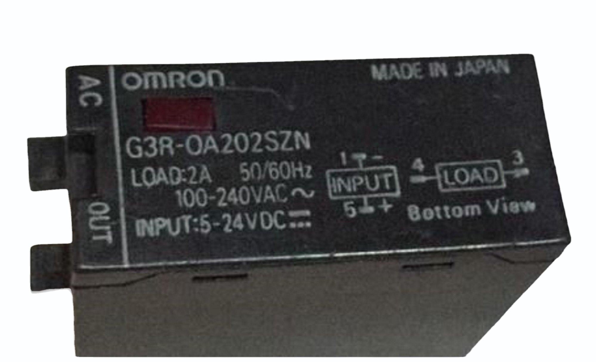 Omron G3r-i/o- Series (Ssr) G3r-oa202szn-utu Dc5-24 - Color: Black