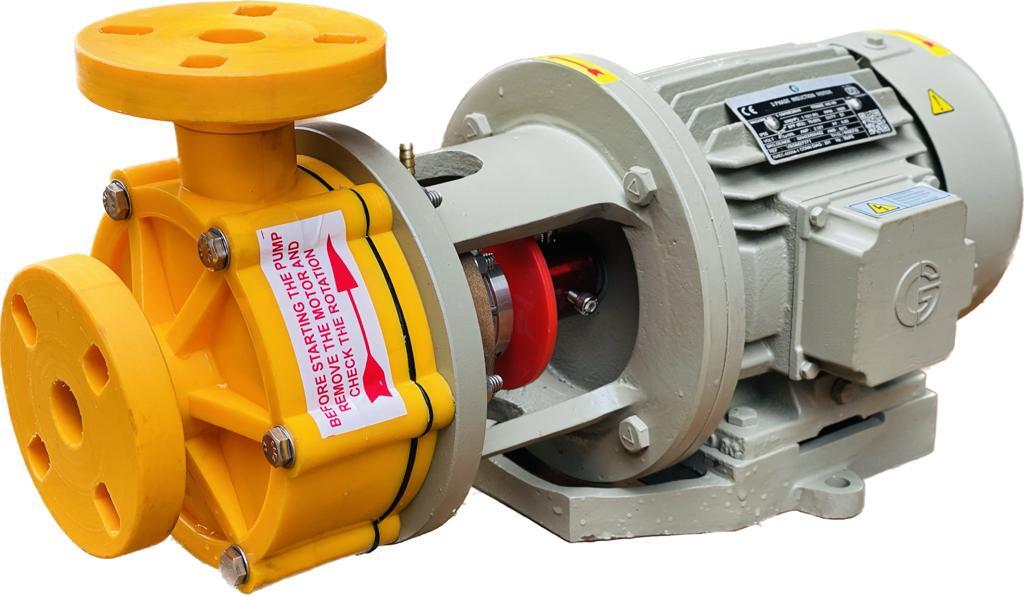 Polypropylene Monoblock Pump - Flow Rate: 75 M3/hr. Max.