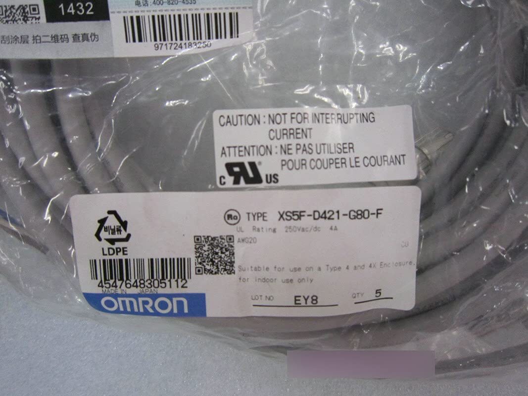 Xs5f-d421-g80-f Omron Proximity Sensor Cable - Accuracy: 99.9 %
