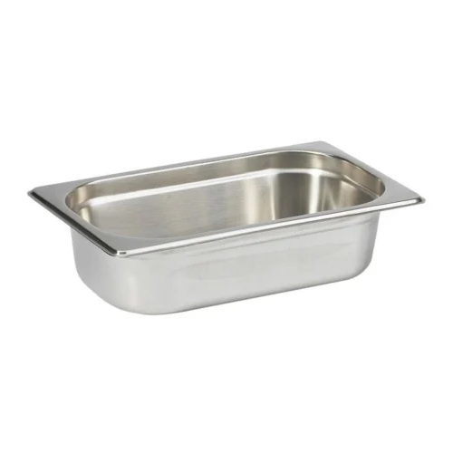 Stainless Steel 1-4 Gastronorm Pan - Height: 4 Inch Inch (In)