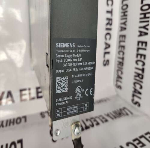 Siemens 6sl3100-1de22-0aa1 Control Supply Module - Compact Design, Reliable Performance , Designed For Various Industrial Applications