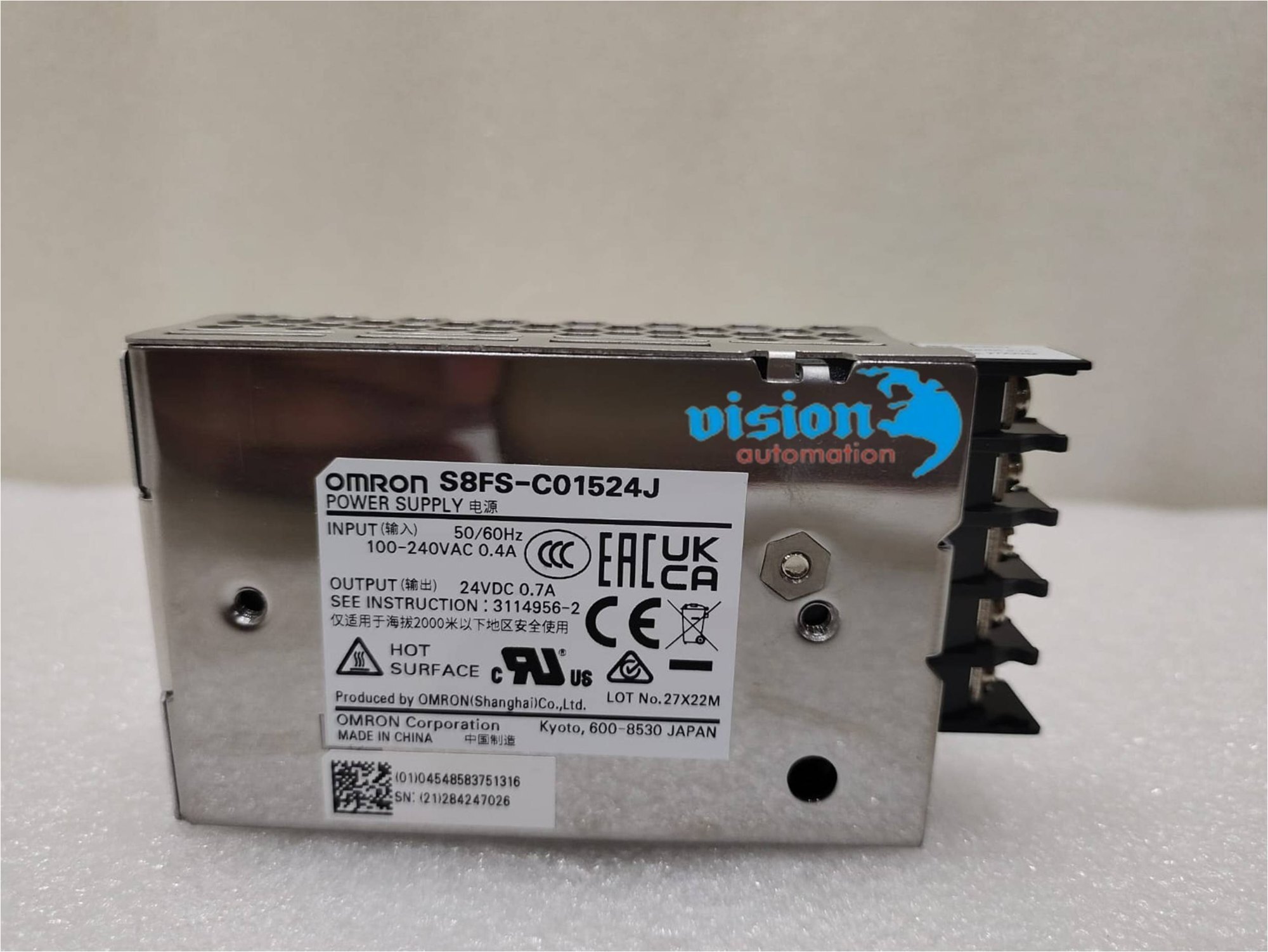 S8fs-c01524j Omron Power Switch Mode Supply (Smps)