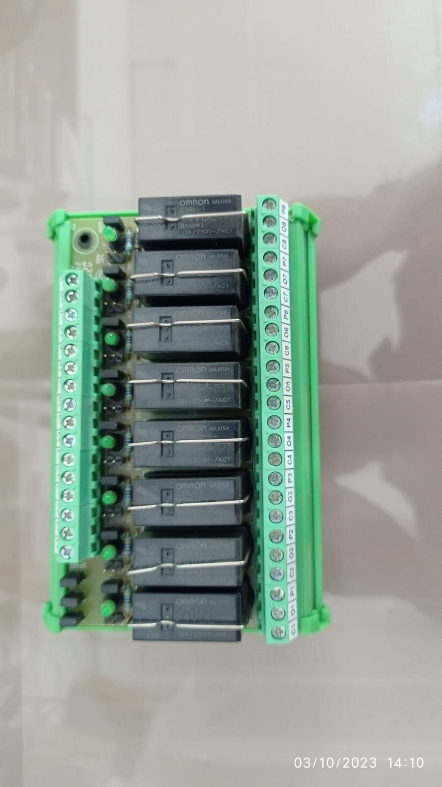 Relay Module Ae-08-024d-1-b-c - Color: Black & Green