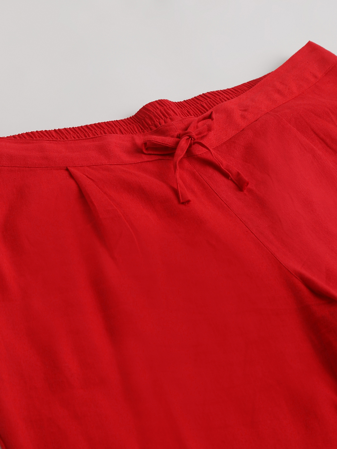 Ladies Red Cotton Flex Pant - Feature: Washable
