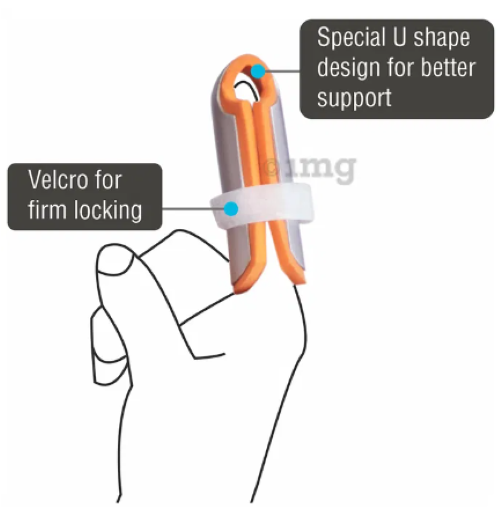 White Cot Finger Splint P.c.no: 0623  Universal