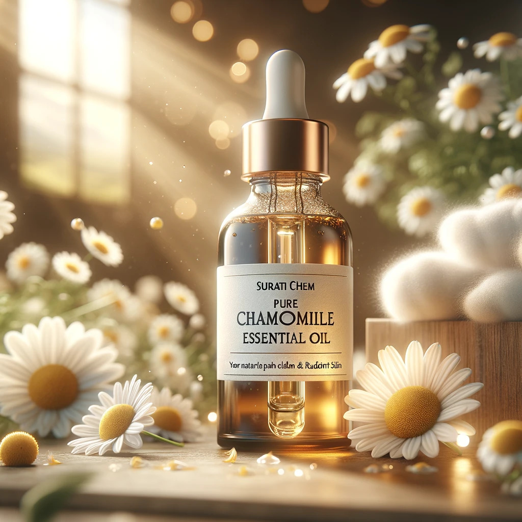 Chamomile Oil - 100% Pure Essential Oil, Sweet Herbal Aroma, Boosts Memory & Reduces Pigmentation