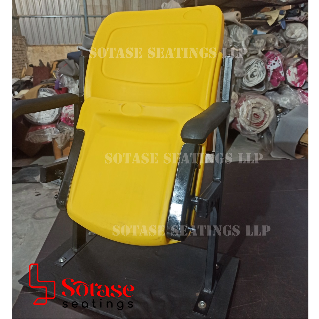Sotase Tip-up Stadium Chair - Metal & Plastic, Custom Size & Color Options, Imagination Realized