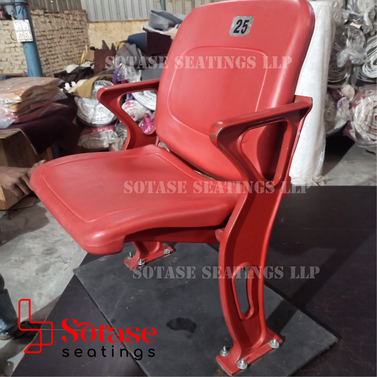 Plain Sotase Stadium Plastic Tip-up Chair