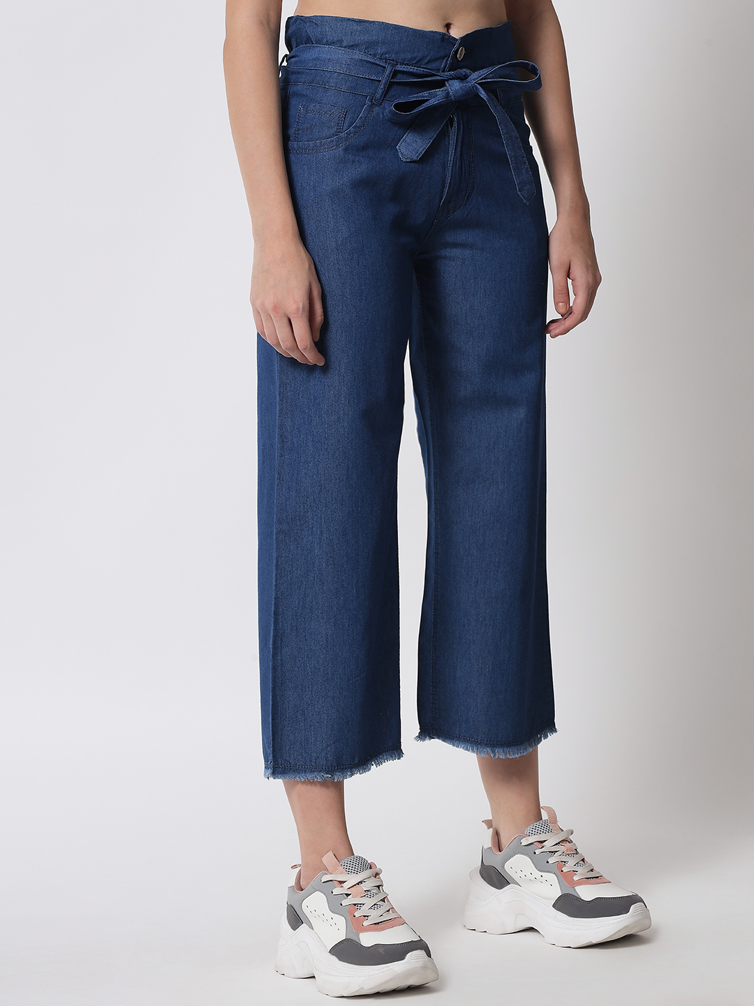 M Moddy 565bw Flared Regular Fit Women Blue Jeans - Age Group: >16 Years