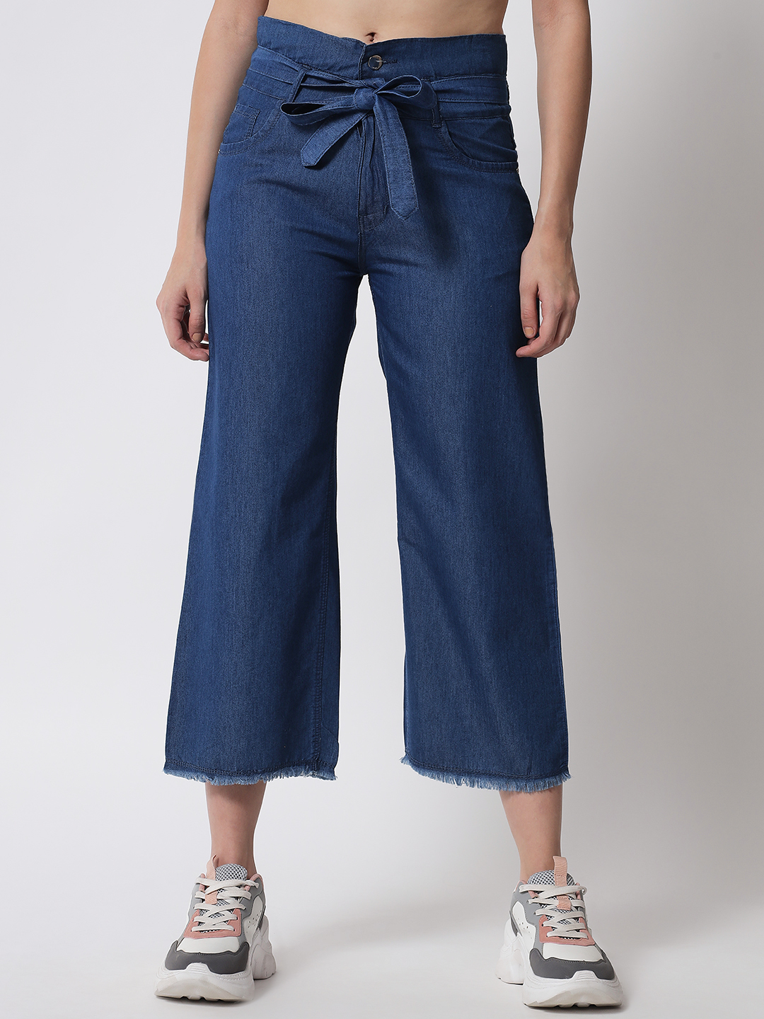 M Moddy 565bw Flared Regular Fit Women Blue Jeans - Age Group: >16 Years