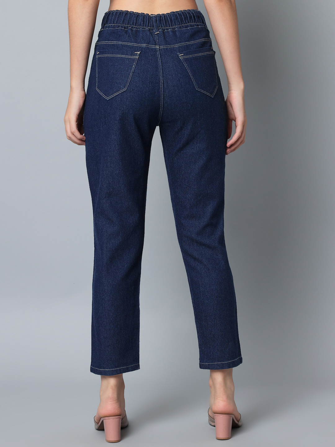 M Moddy Z582hw Women Slim Fit 4 Button Stretchable Ankle Length Jeans