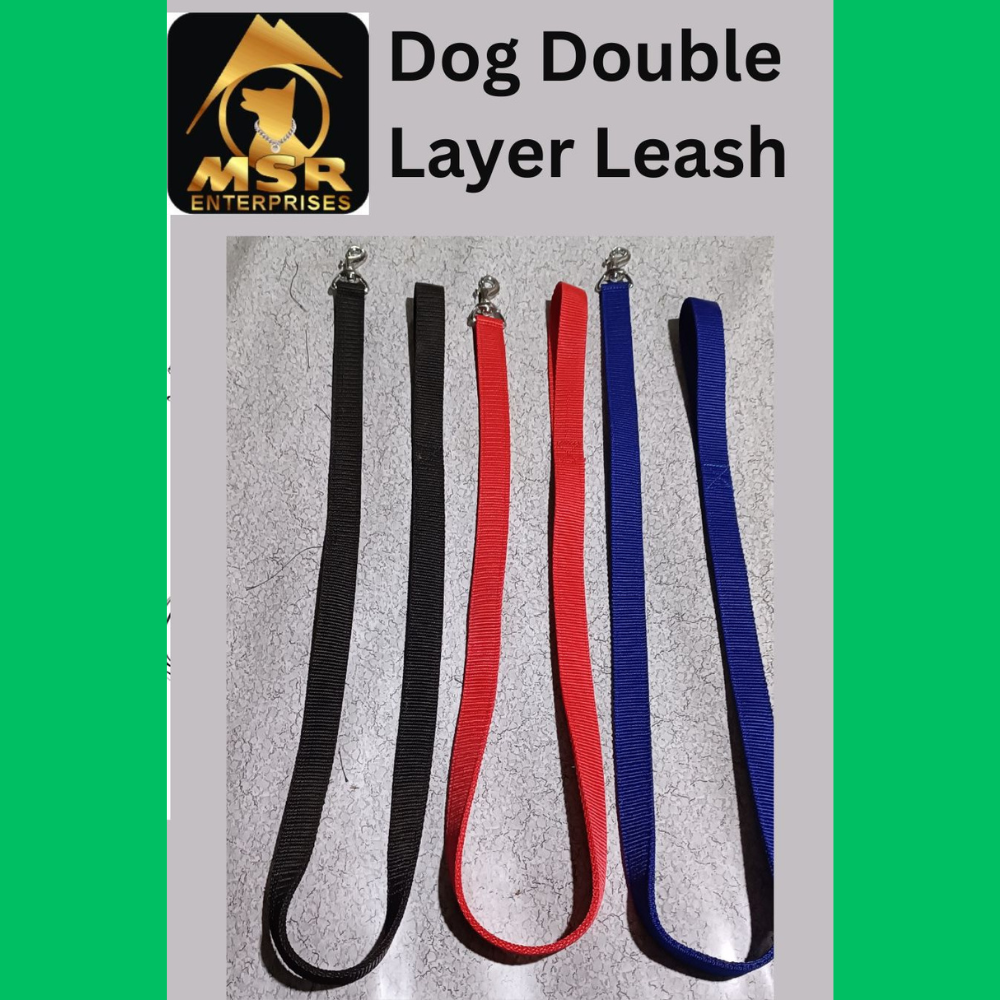 Dog Leash Double Layer (Pp/nylon) - 1.5 Inch Size | Multi-color, High Quality Material For Enhanced Dog Safety And Comfort