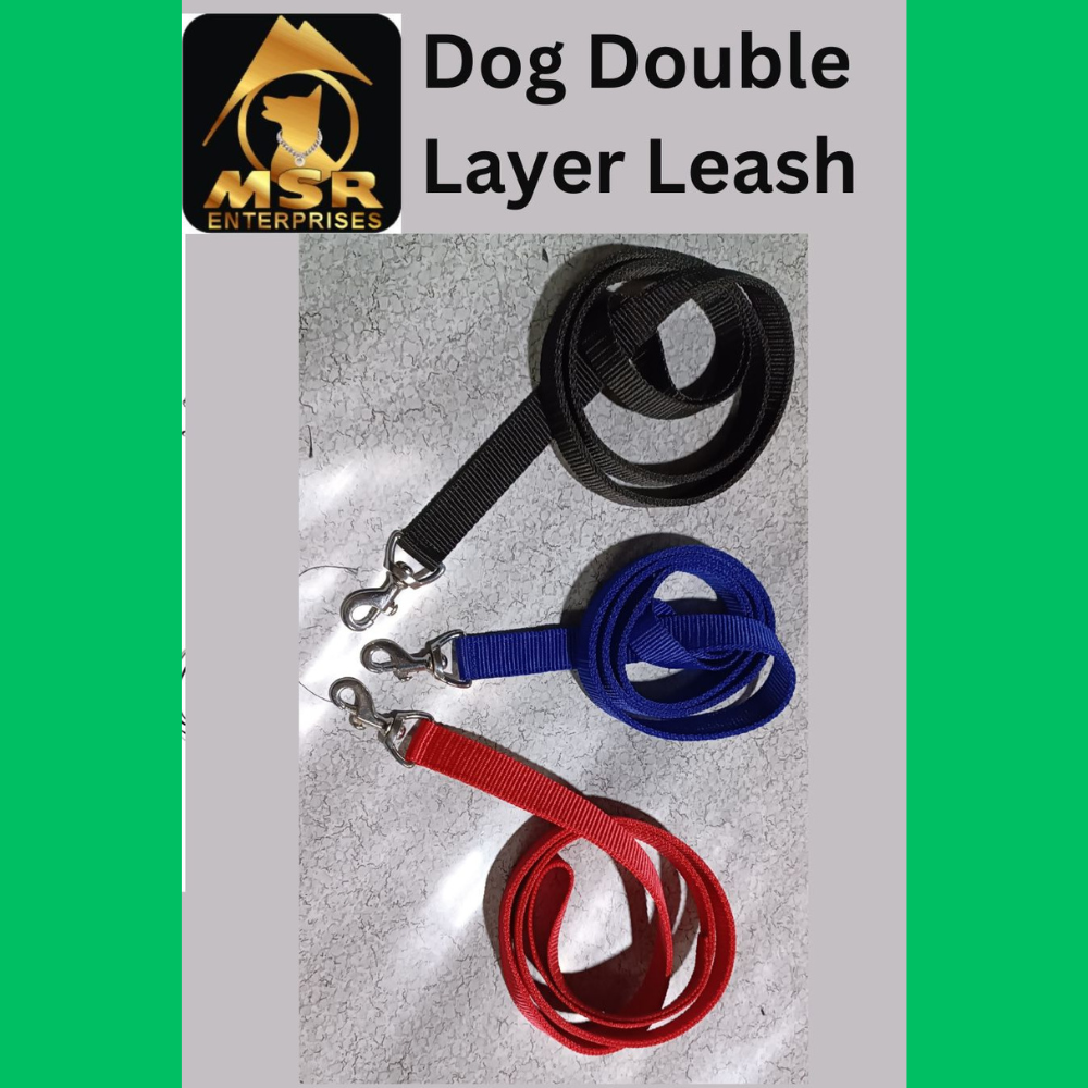 Dog Leash Double Layer (Pp/nylon) - 1.5 Inch Size | Multi-color, High Quality Material For Enhanced Dog Safety And Comfort