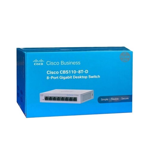Cbs110-8t-d-in Cisco Business Cbs110-8t-d Unmanaged Switch | 8 Port Ge | Desktop | Ext Ps | Limited Lifetime Protection