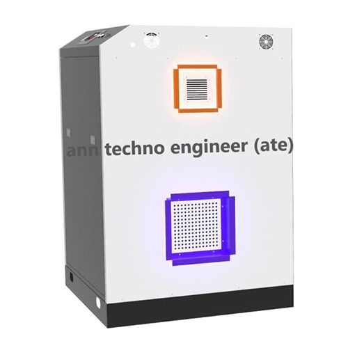 Industrial Desiccant Dehumidifier 2000cmh - Gi Powder Coated Material, 1450x1250x1200 Mm, Black And White | Digital Control Panel, Auto Switch Off, Operating Temp -10â°c To 55â°c, Iec Compliance