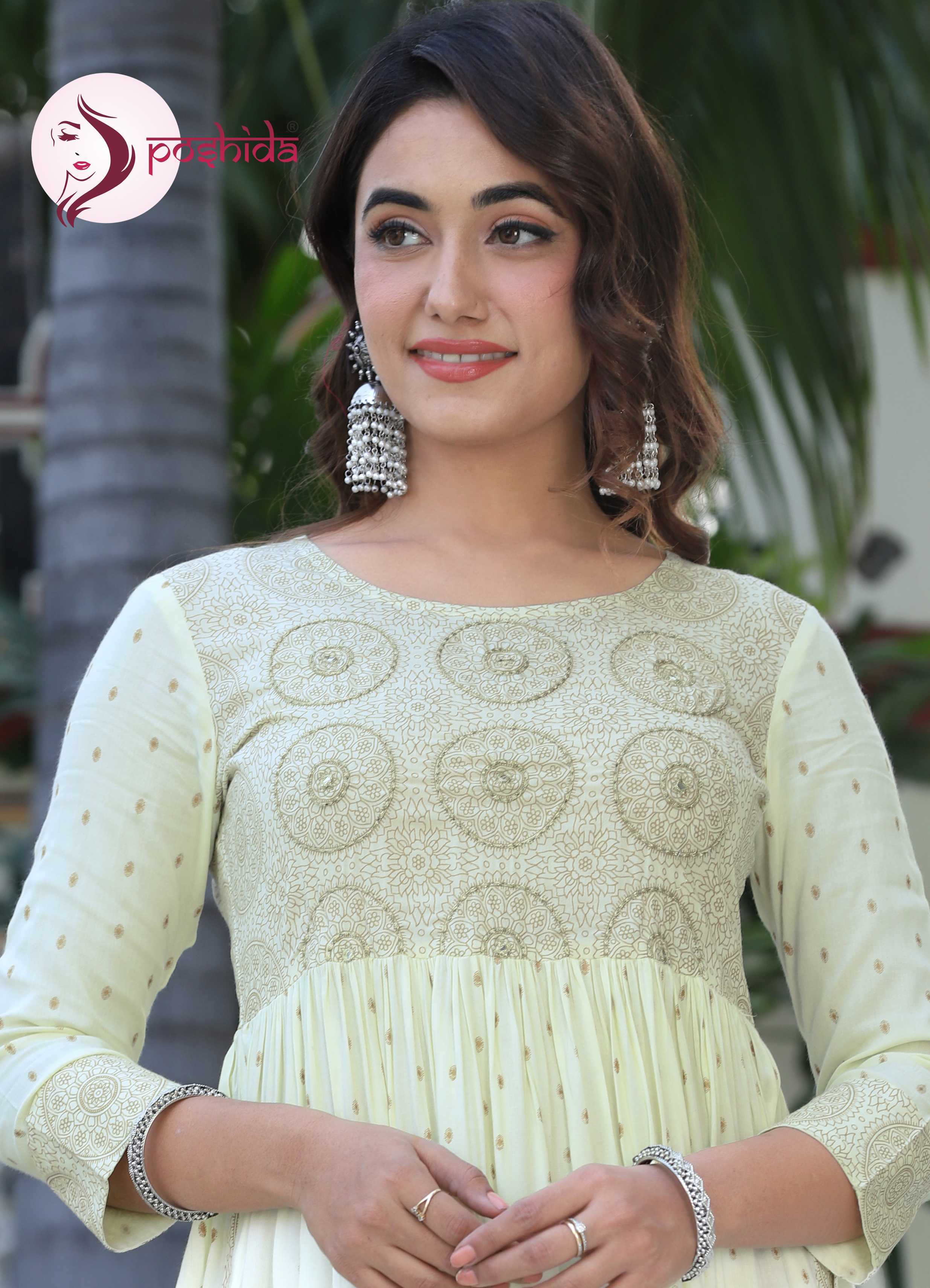 Lemon Aliya Kurti - Rayon, 3-4th Sleeve, Lemon Color | Washable, Printed Pattern, Suitable For All Seasons And Age Groups
