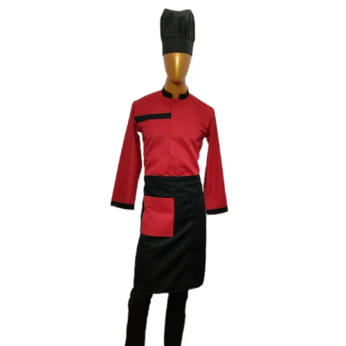 Catering Service Uniform - Color: Red/black