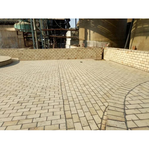 Premium Acid Proof Lining Service - Acid Resistant Tiles, Brick Red, >1100 kg/cm², <1% Water Absorption, Up to 1700°C, Hand/Trowel Application