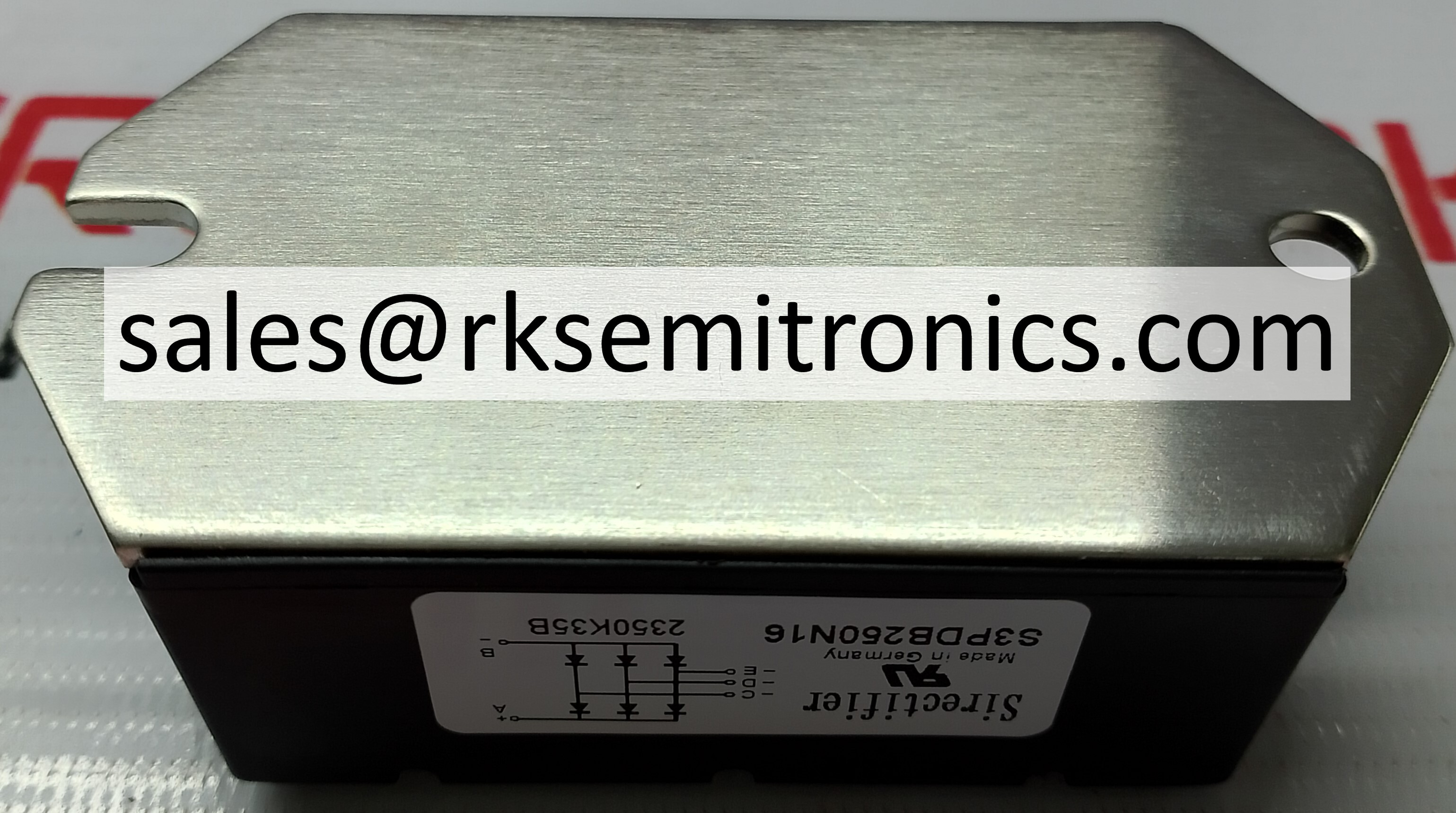 S3pdb250n16     Three Phase Rectifier Modules - Color: Black