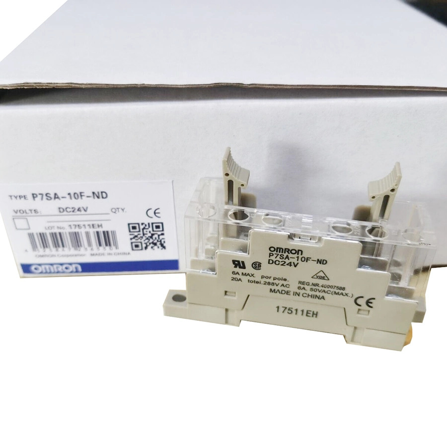 P7sa-10f-nd Dc24 Omron Safety Relay Base - Color: White
