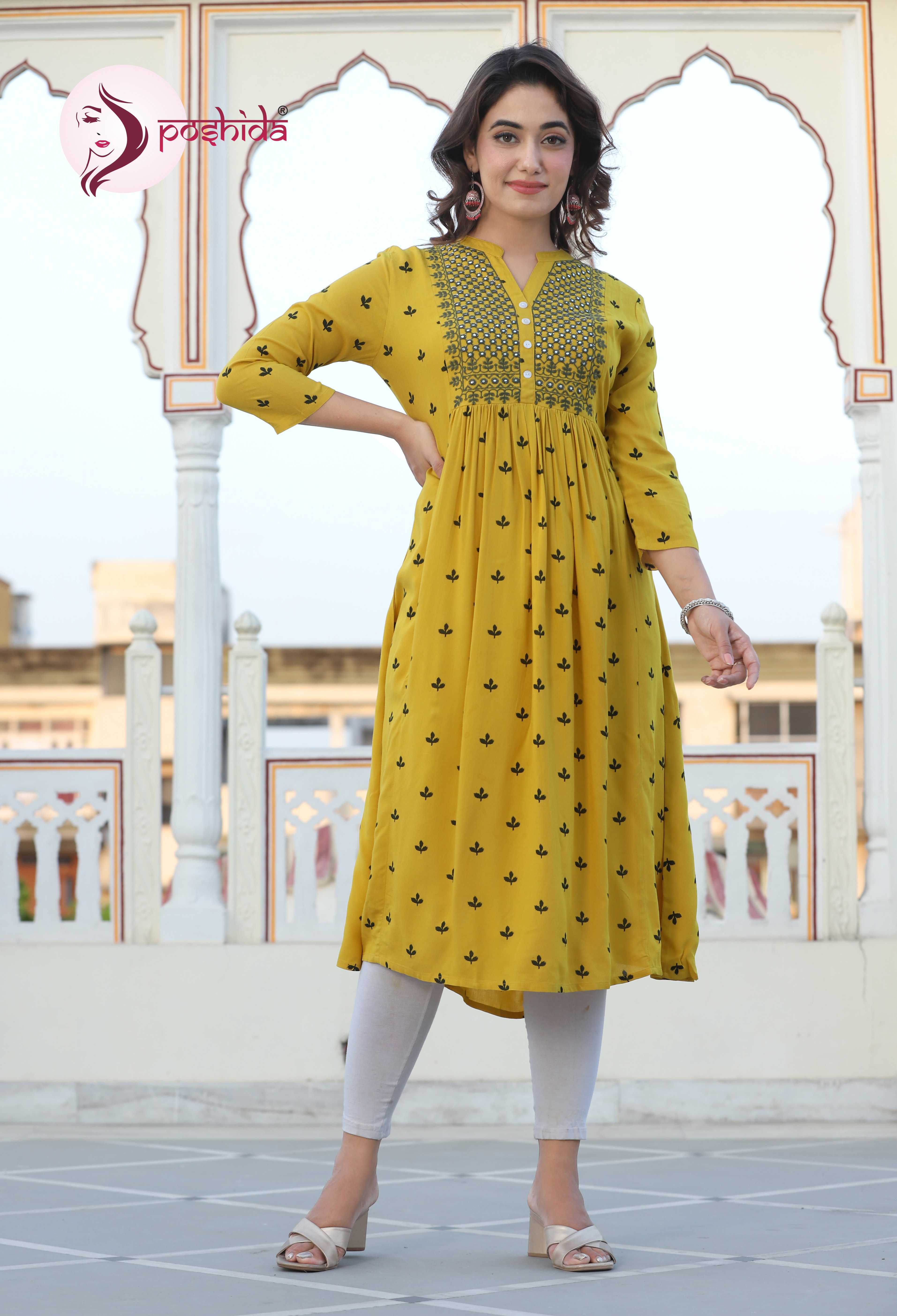 Yellow Mustard Elegant Kurta