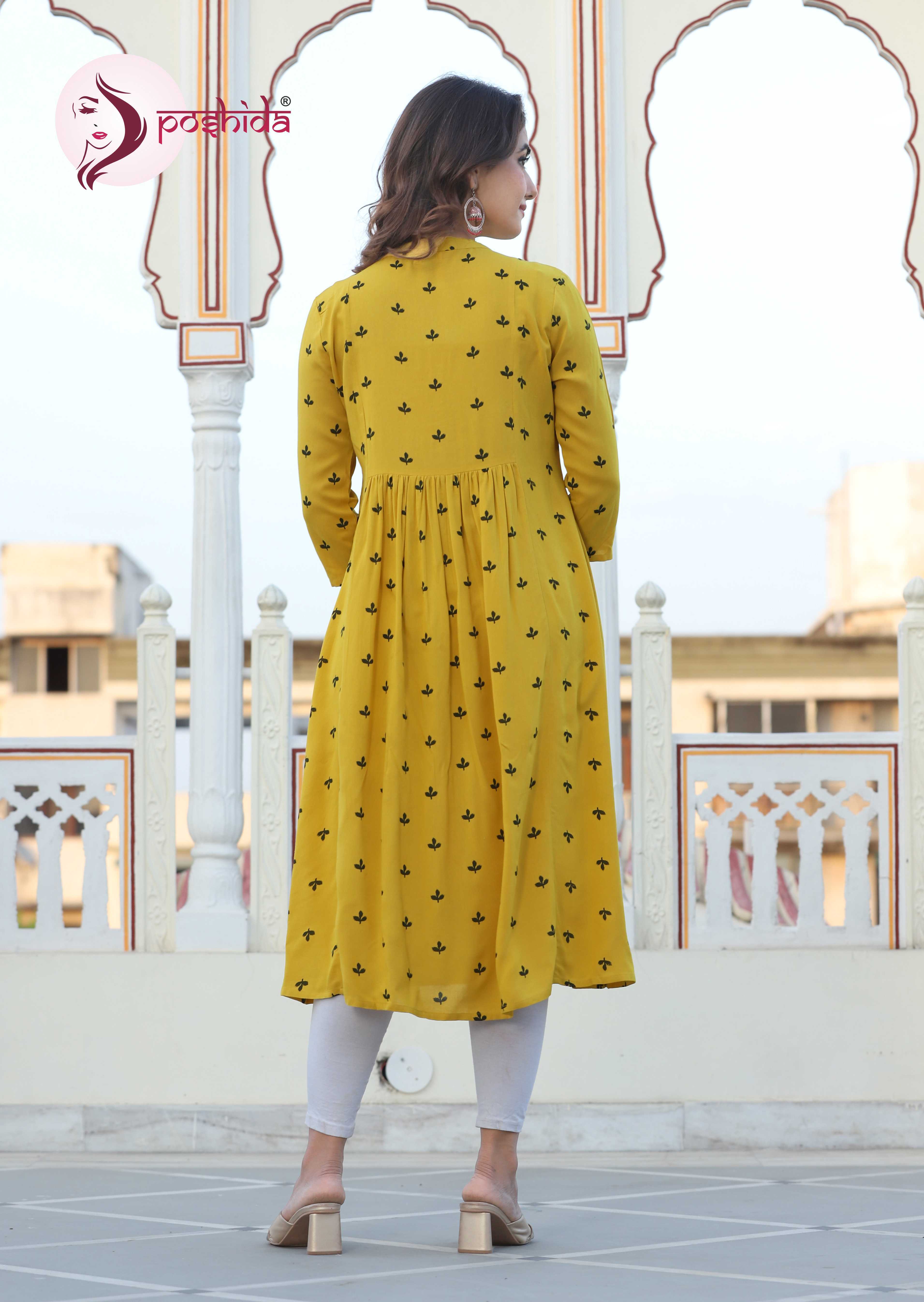 Yellow Mustard Elegant Kurta