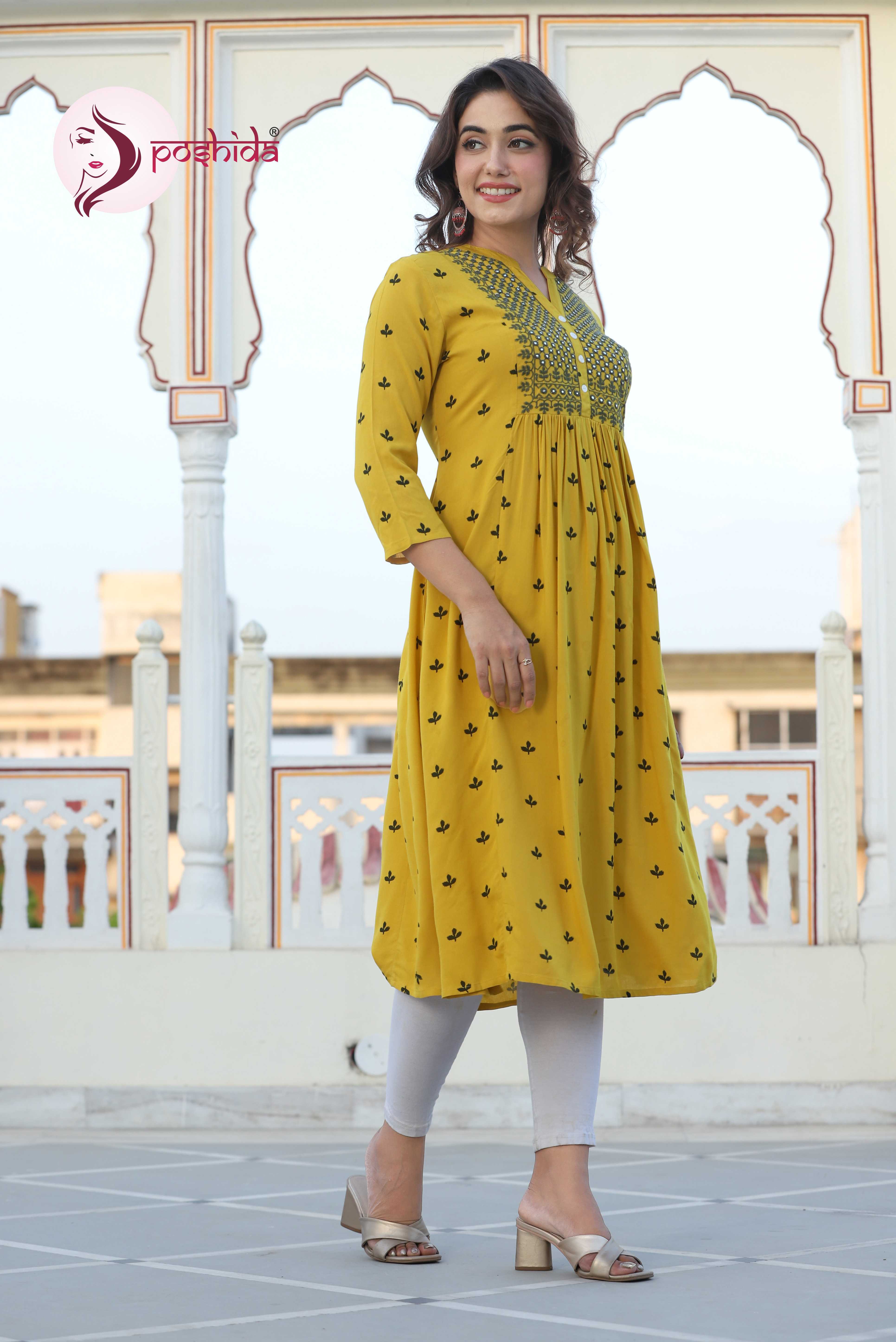 Yellow Mustard Elegant Kurta