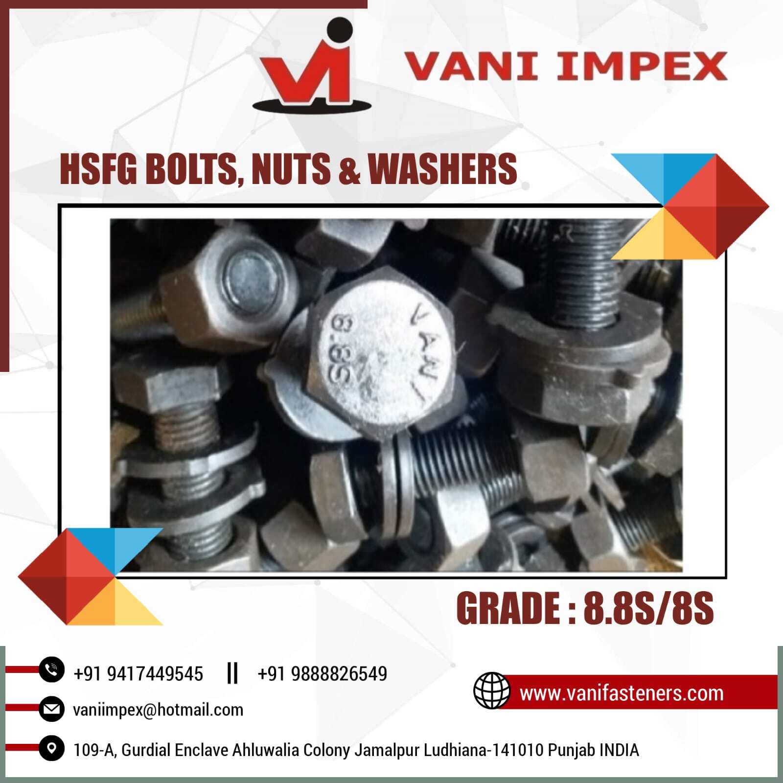 Hsfg Bolt Hsfg Nut Hsfg Washer Dti Washer Application: Industrial