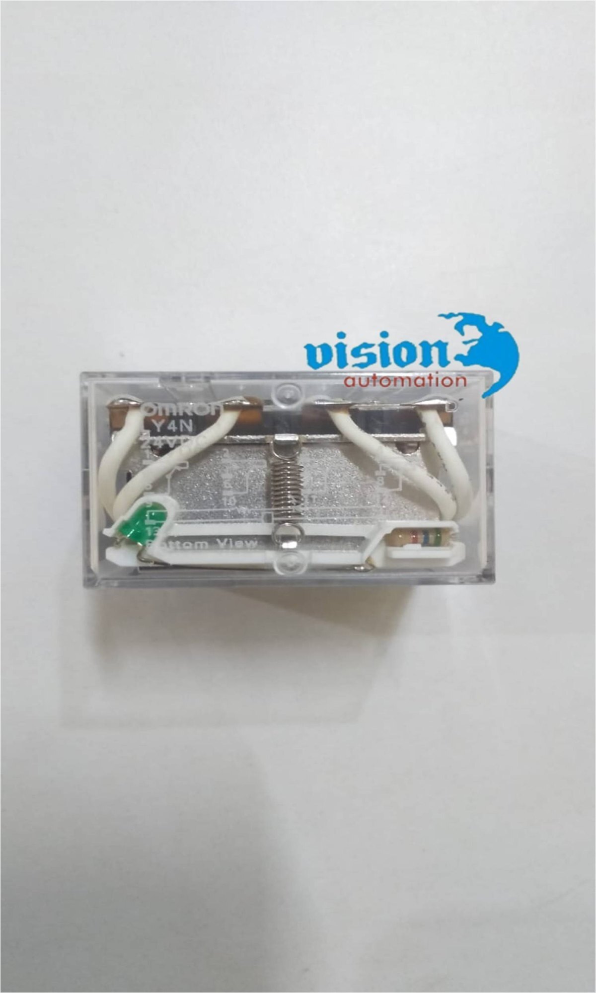 Ly4n-d2 Dc24 Omron 4 Pole Glass Relay - Color: Black