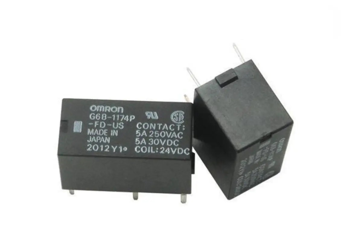 G6b-1174p-fd-us Dc24 Omron Pcb Relay - Color: Black