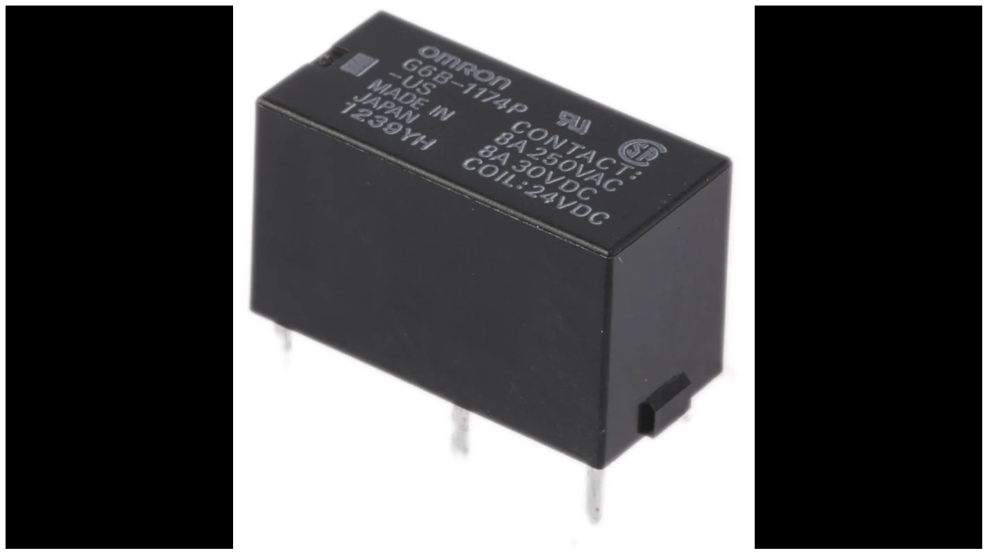 G6b-1174p-fd-us Dc24 Omron Pcb Relay - Color: Black