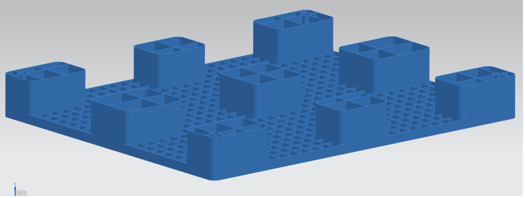 Plastic Pallet For Storage - Color: Blue