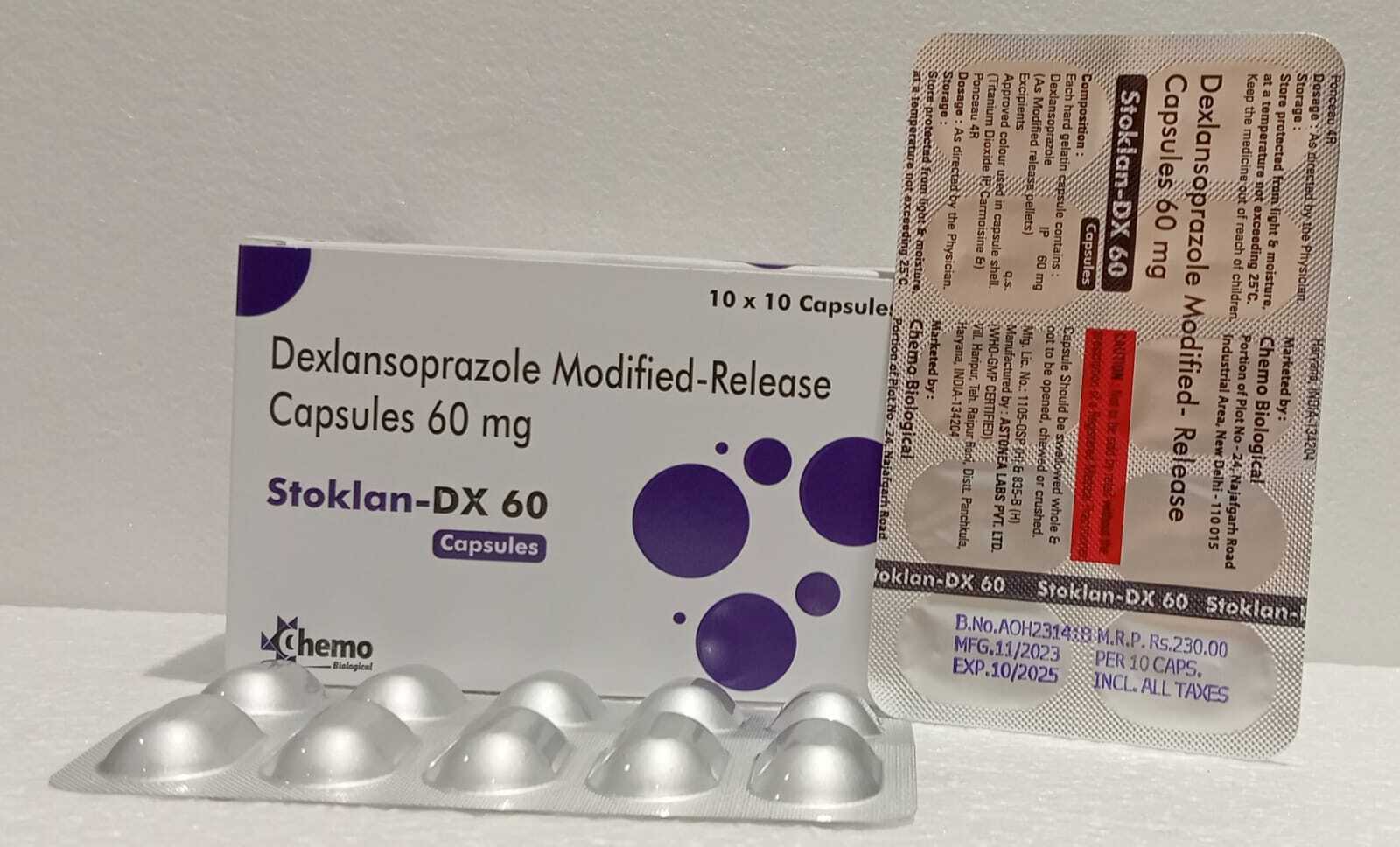 Dexlansoprazole 60mg Delayed Release Capsules - Drug Type: General Medicines