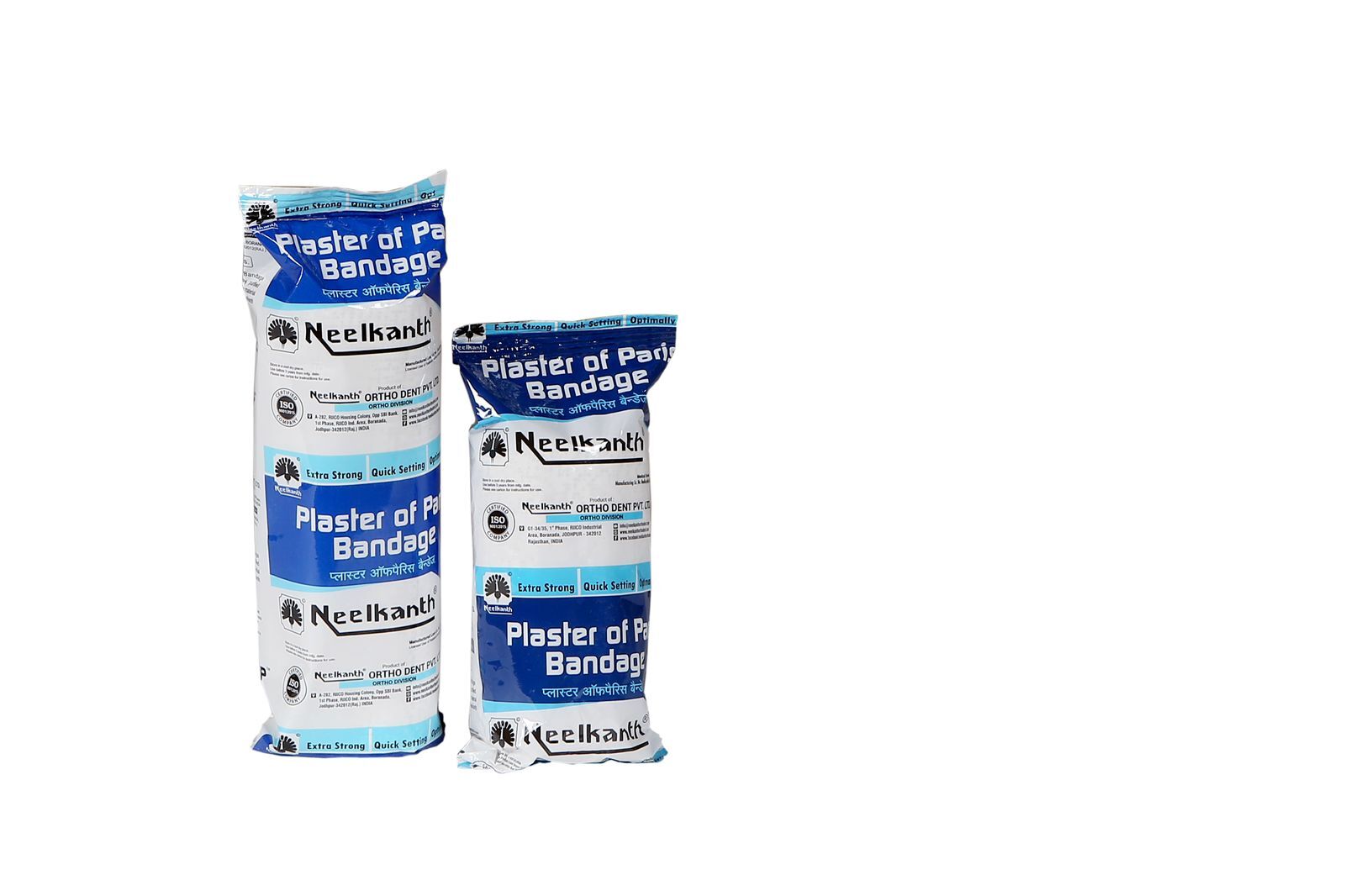 Plaster Of Paris Bandage "Ortho Pop" - 2.7m X 10cm, White | Fast Application With Low Initial & Hard Setting Times