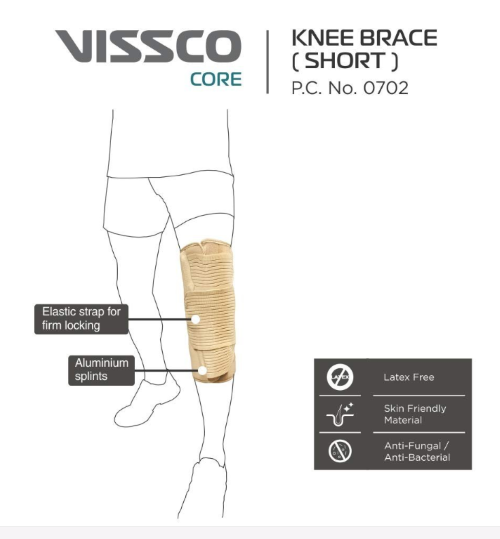 A Beige Knee Brace Short Type (P.c.no:0702)(s/m/l/xl/xxl)