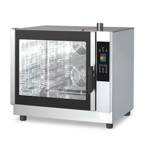 Combi Oven - Stainless Steel, Fully Automatic | 220-240V Electric Power, Silver Finish, Warranty Included