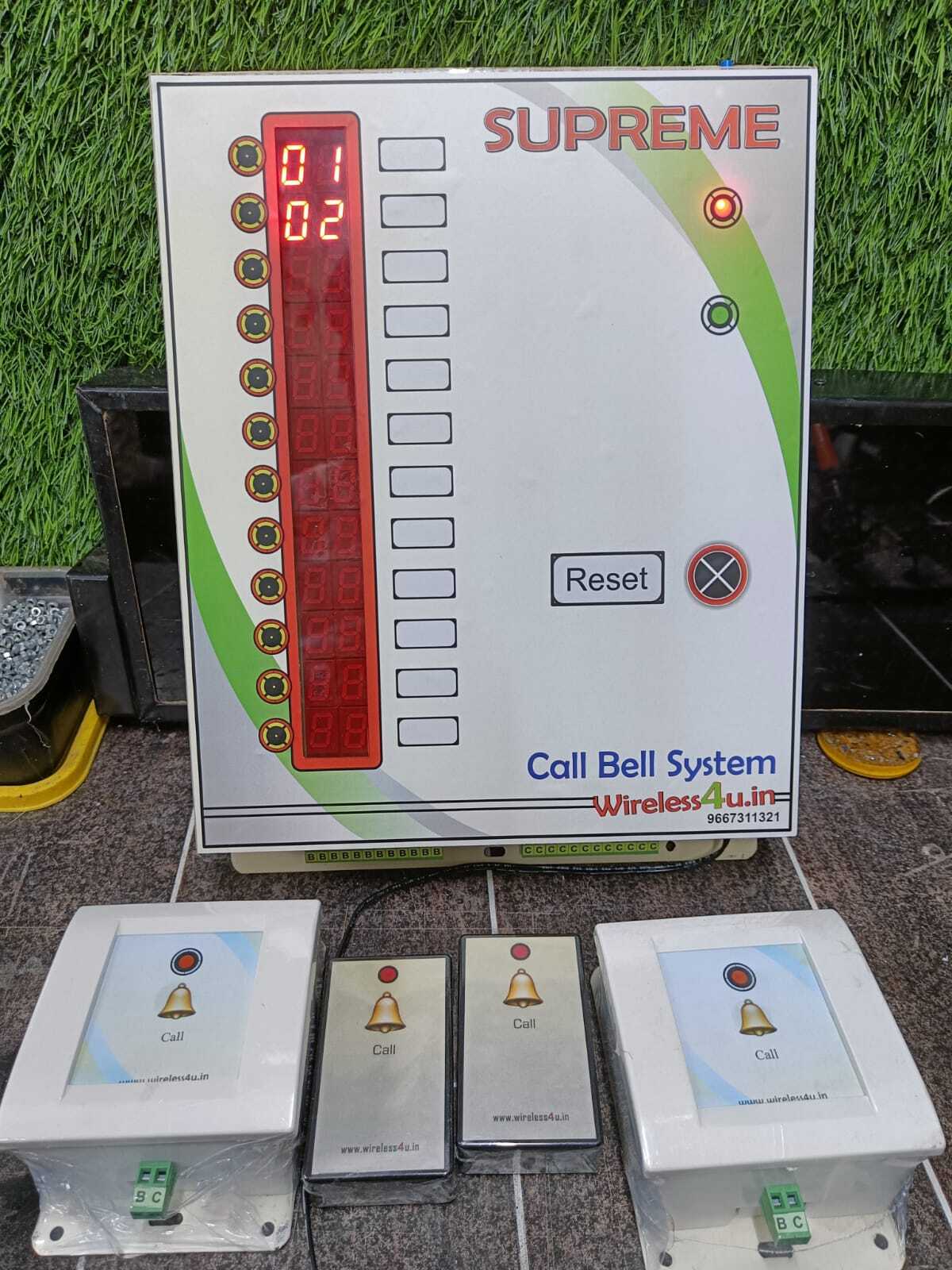 15 User Call Bell System Application: Segment Display