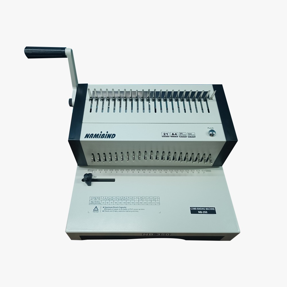 Electric Comb Binder Machine 500 Sheet Binding Capacity Punching Capacity 20 Sheet