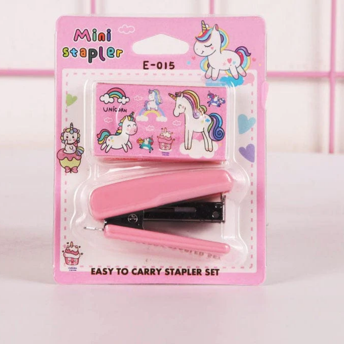 Mini Stapler - Plastic & Steel, Compact Design With 400 Easy-to-use Staples