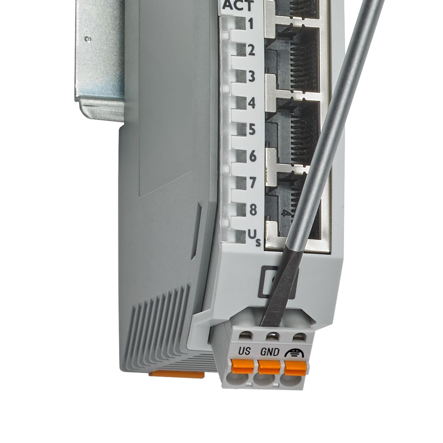 Grey 8 Port Industrial Ethernet Switches
