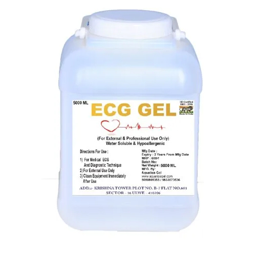 AQUATIOS GEL ECG Gel For Electrocardiography - Portable Manual Operation, Latex-Free, Non-Residue Formula, Compatible with All ECG Equipment